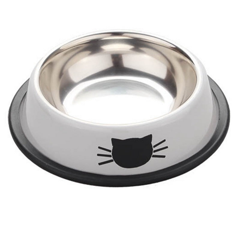 Gamelle acier inoxydable antidérapante pour chat