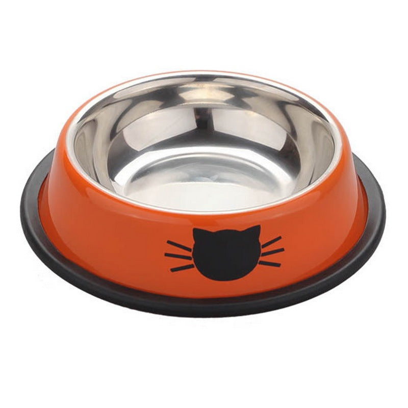 Gamelle acier inoxydable antidérapante pour chat