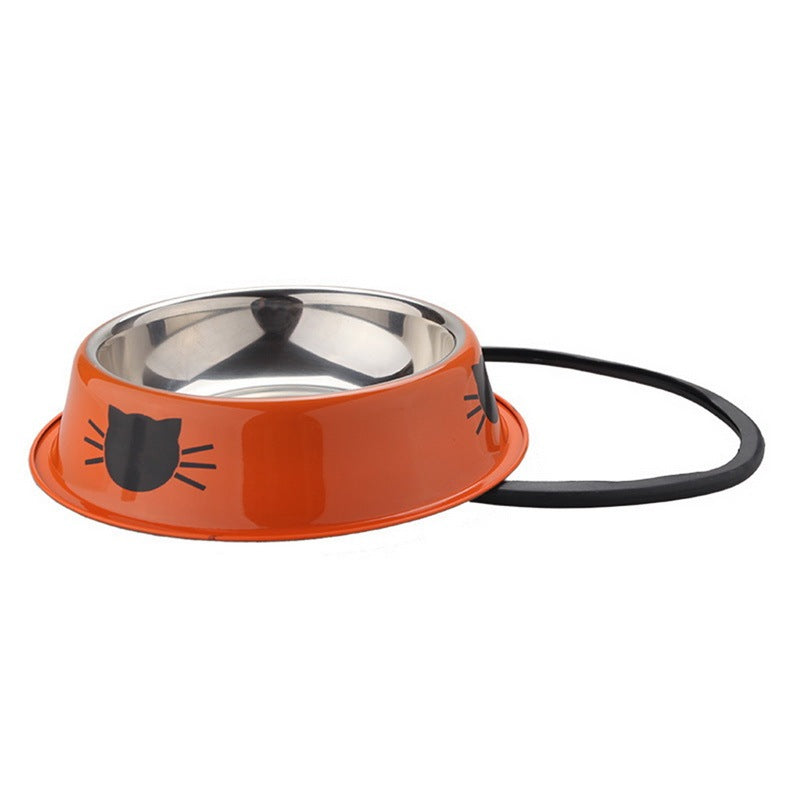 Gamelle acier inoxydable antidérapante pour chat