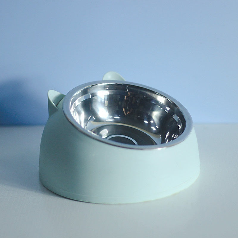 Gamelle Double en Acier Inoxydable pour Chat – Protection Cervicale & Bouche Oblique