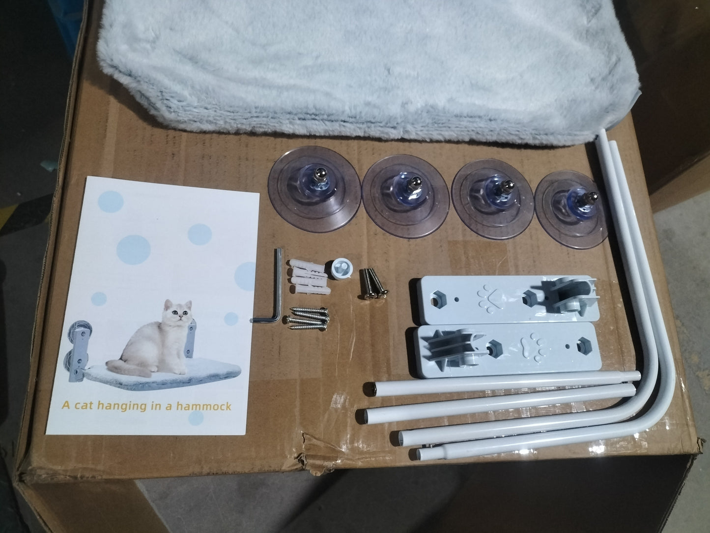 Hamac pour Chat à Ventouse pour Balcon