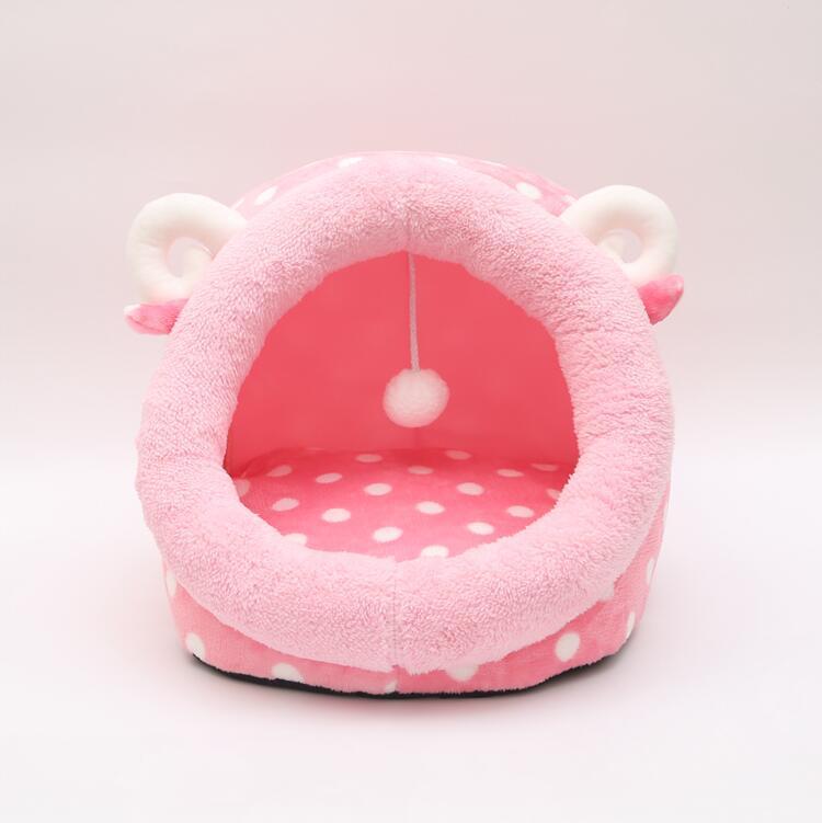 Lit pour chat d’Intérieur – Maison douillette et chaude avec coussin amovible , lavable. Panier pour Chats et Petits Chiens, Matelas pour animaux de compagnie