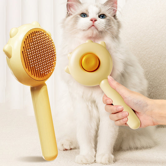 Brosse de Toilettage pour Chats – Peigne Magique Anti-Poils avec Massage Doux – Outil de Nettoyage et Démêlant Professionnel