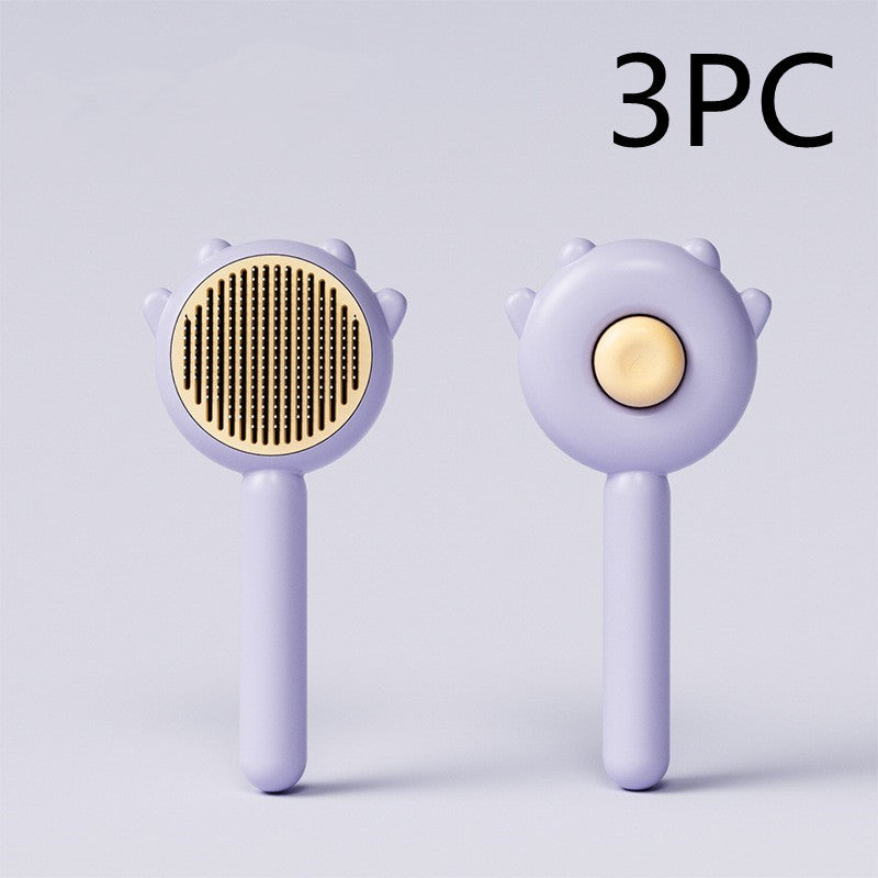 Brosse de Toilettage pour Chats – Peigne Magique Anti-Poils avec Massage Doux – Outil de Nettoyage et Démêlant Professionnel