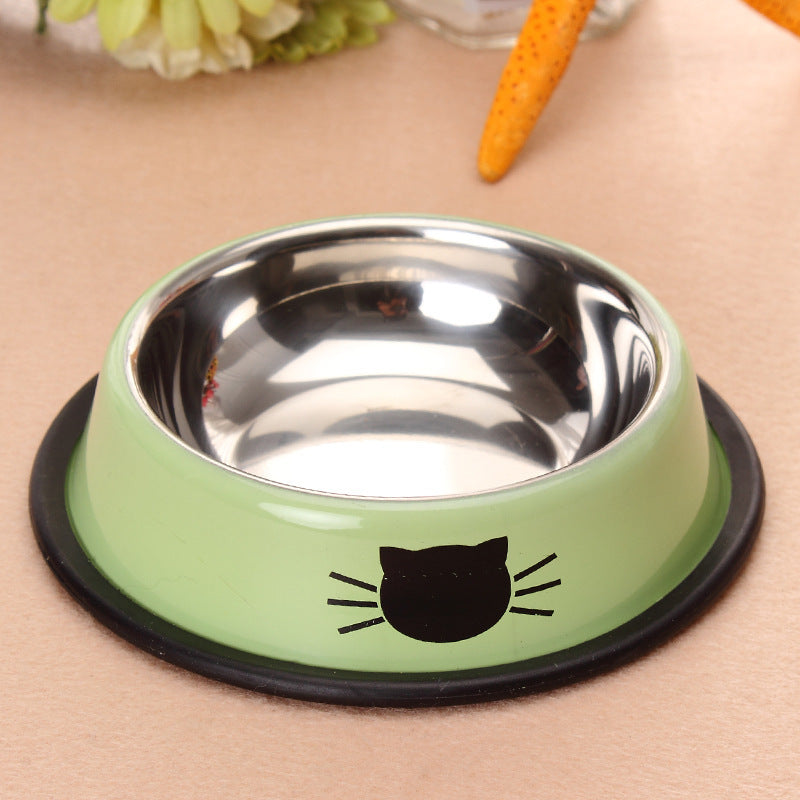Gamelle acier inoxydable antidérapante pour chat