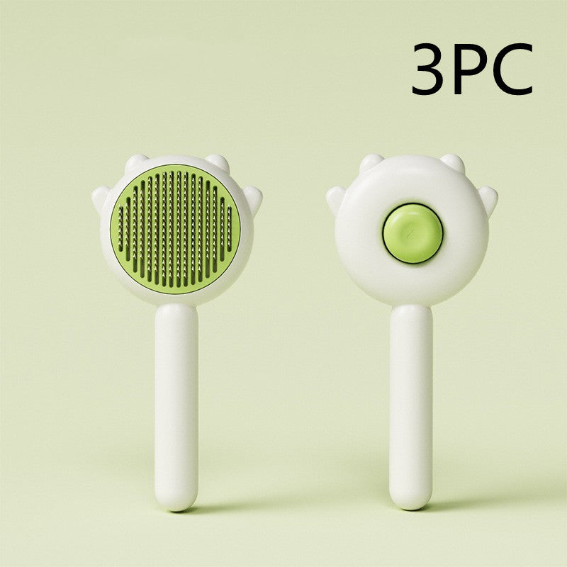 Brosse de Toilettage pour Chats – Peigne Magique Anti-Poils avec Massage Doux – Outil de Nettoyage et Démêlant Professionnel