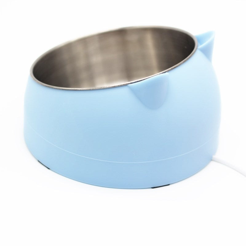 Gamelle Double en Acier Inoxydable pour Chat – Protection Cervicale & Bouche Oblique