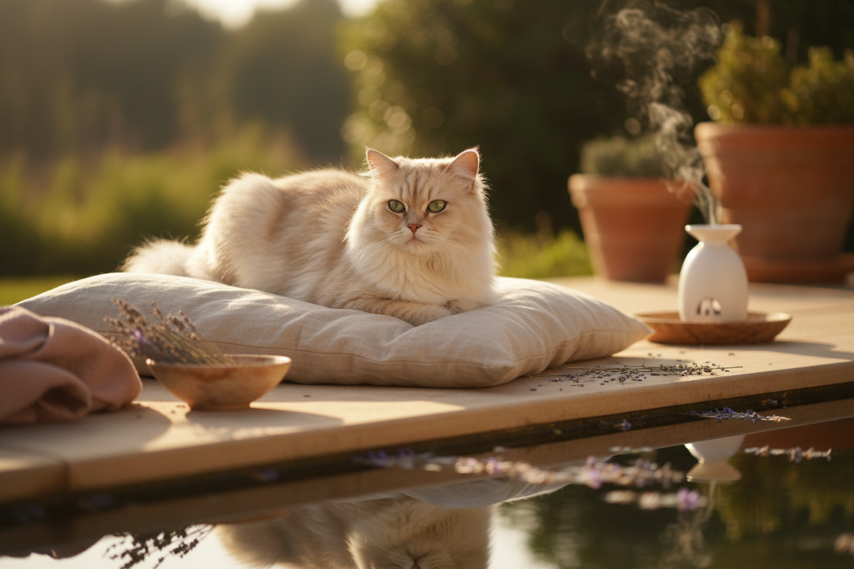 Accessoires rafraîchissants pour chat en été