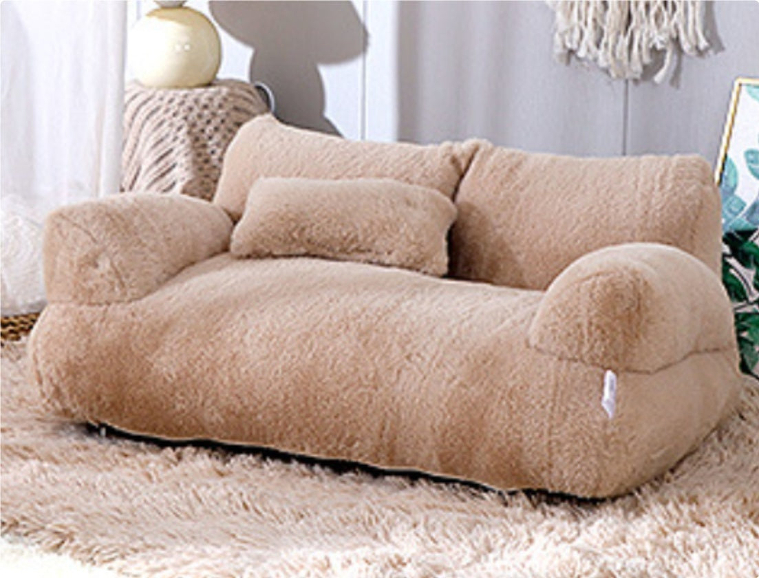 🎄 Lit de Luxe pour Chat et Chien – Cadeau de Noël Parfait – Nid Chaud en Peluche