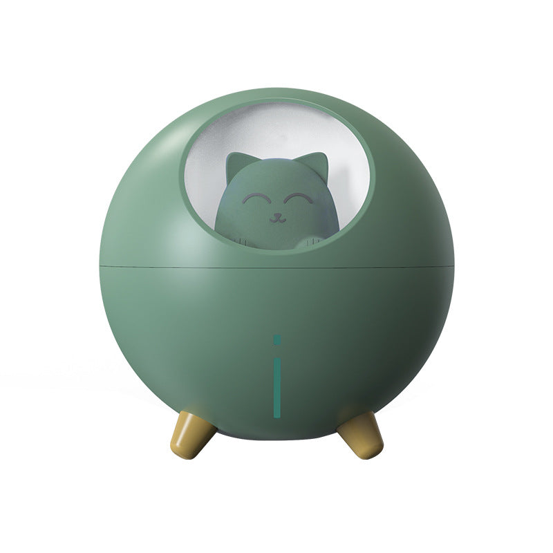 Humidificateur Veilleuse Chat Planète USB - Brumisateur Silencieux