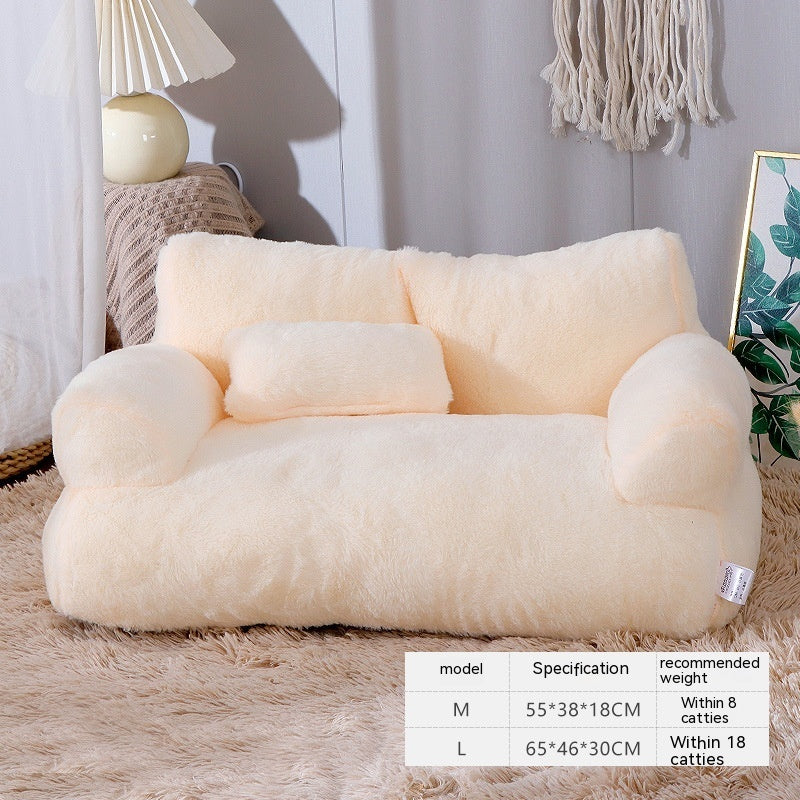 🎄 Lit de Luxe pour Chat et Chien – Cadeau de Noël Parfait – Nid Chaud en Peluche