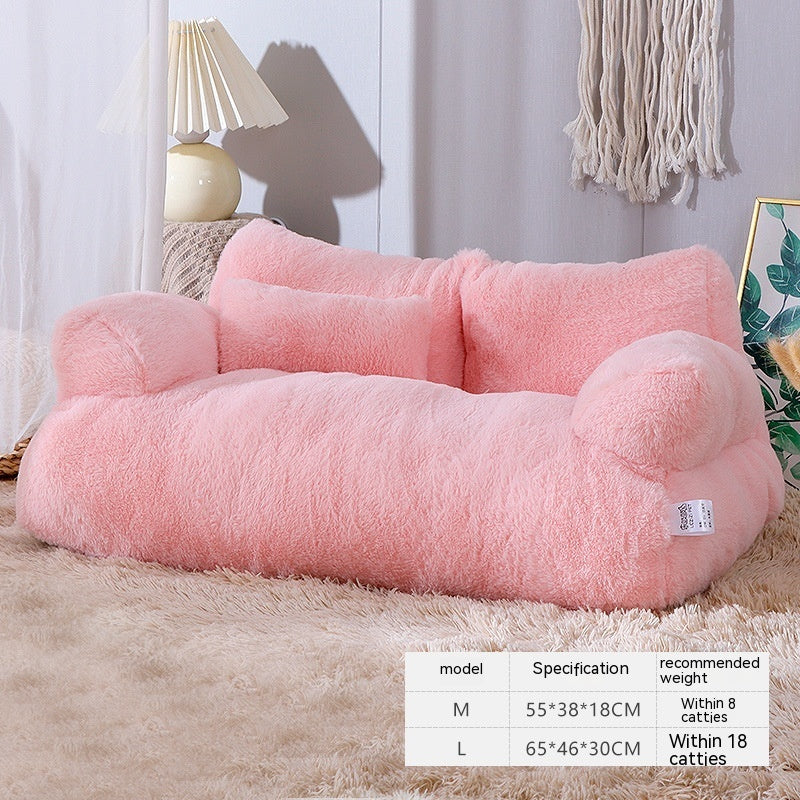 🎄 Lit de Luxe pour Chat et Chien – Cadeau de Noël Parfait – Nid Chaud en Peluche