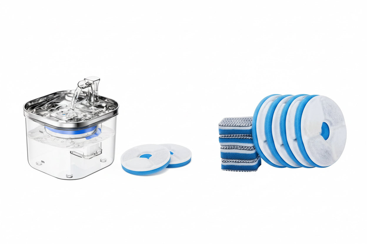 Fontaine à Eau Automatique en Inox pour Chat et Chien