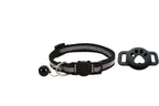 Collier noir pour chat, sangle réglable avec clochette et support patte