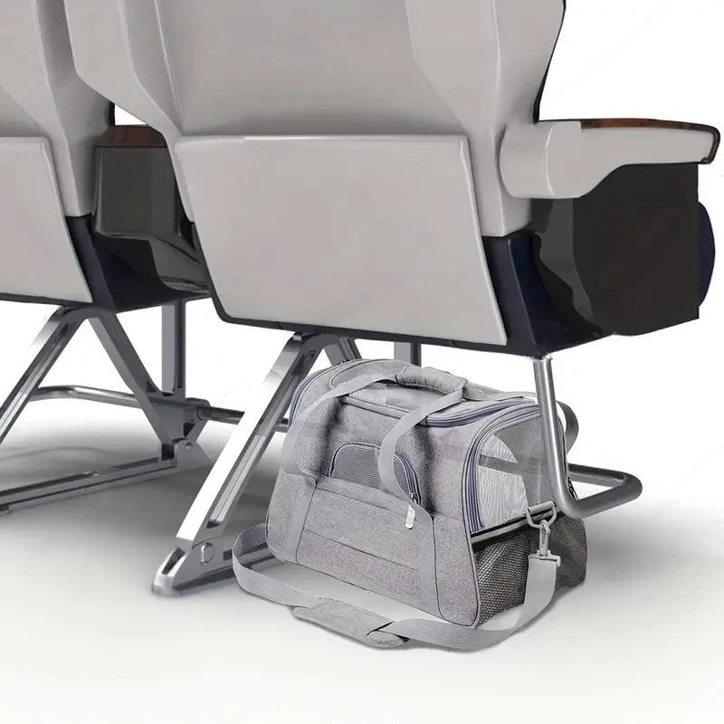 Sac de Transport Chat & Chien Souple – Taille M/L, Fermeture Éclair