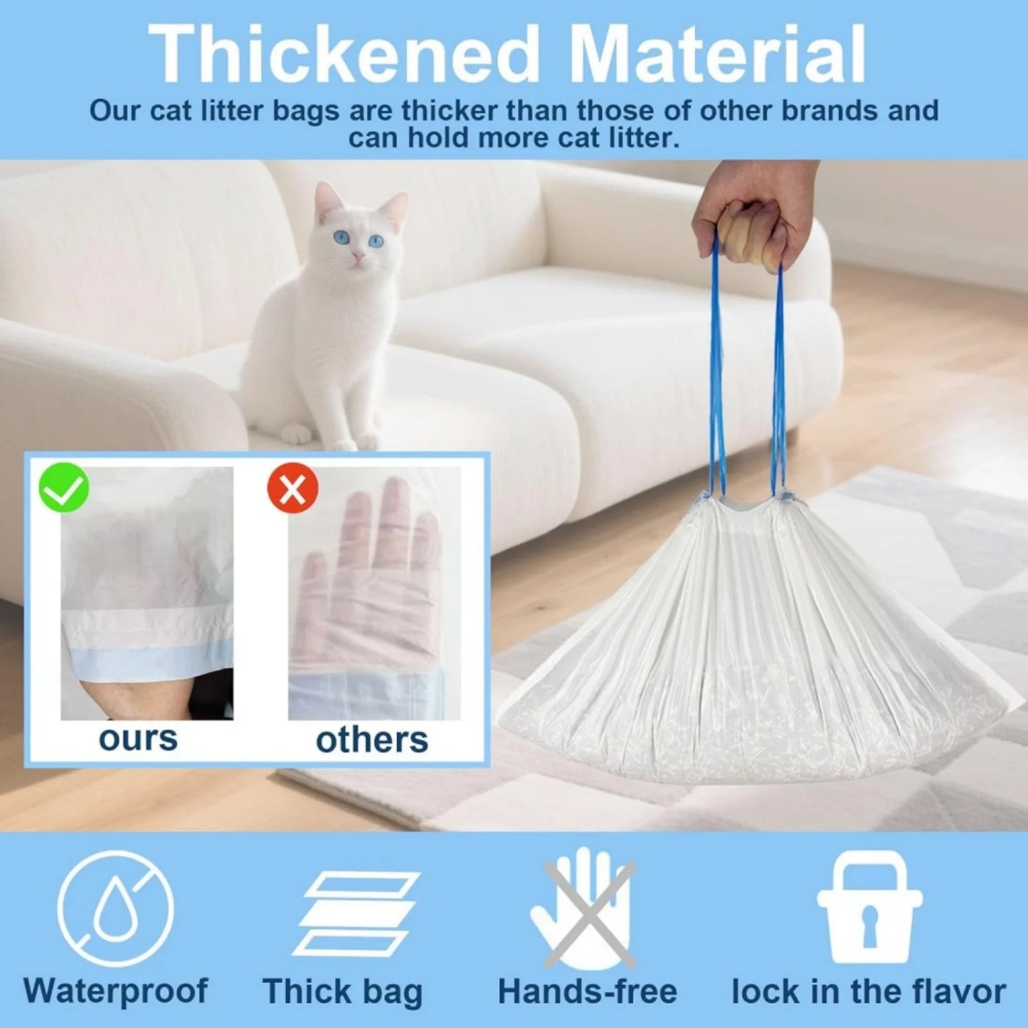 Smart Self-Cleaning Cat Litter Box – 65L, WiFi & Mobile App