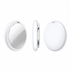 Boîtier AirTag blanc ovale et support métallique, pièces du porte-AirTag