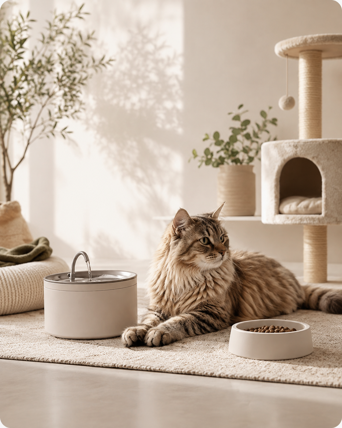 Le confort de votre chat, pensé dans les moindres détails.