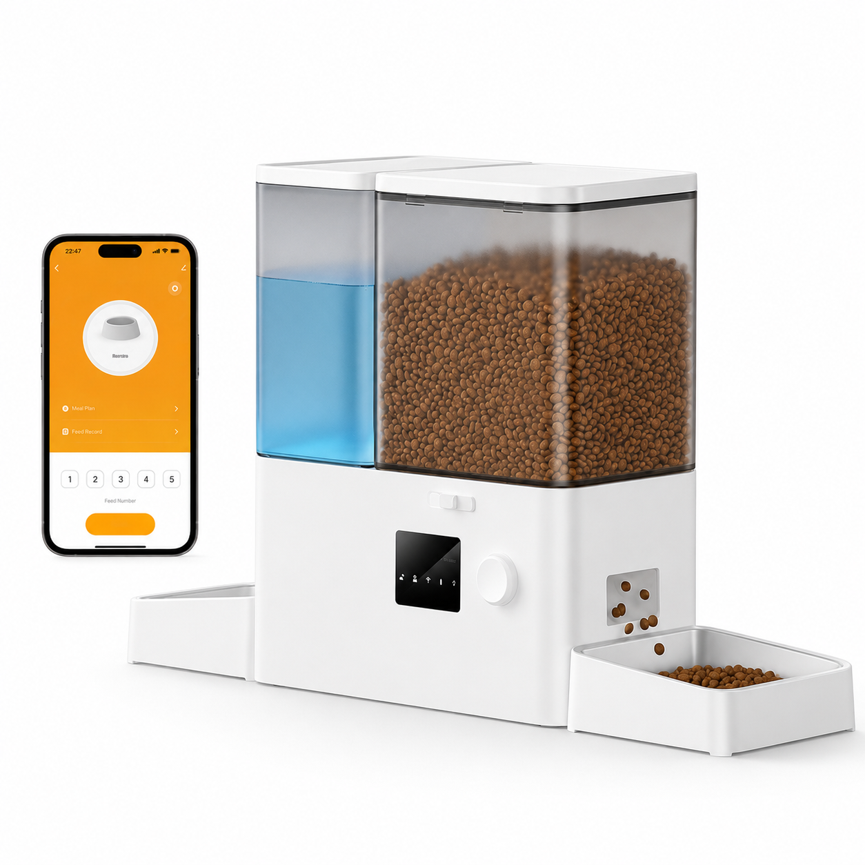 Distributeur automatique 2-en-1 WiFi 8,5 L – Eau et croquettes