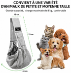 Écharpe de portage grise mains libres, grand sac