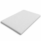 Tapis rafraîchissant pour animaux clair, surface alvéolée, vue de dessus