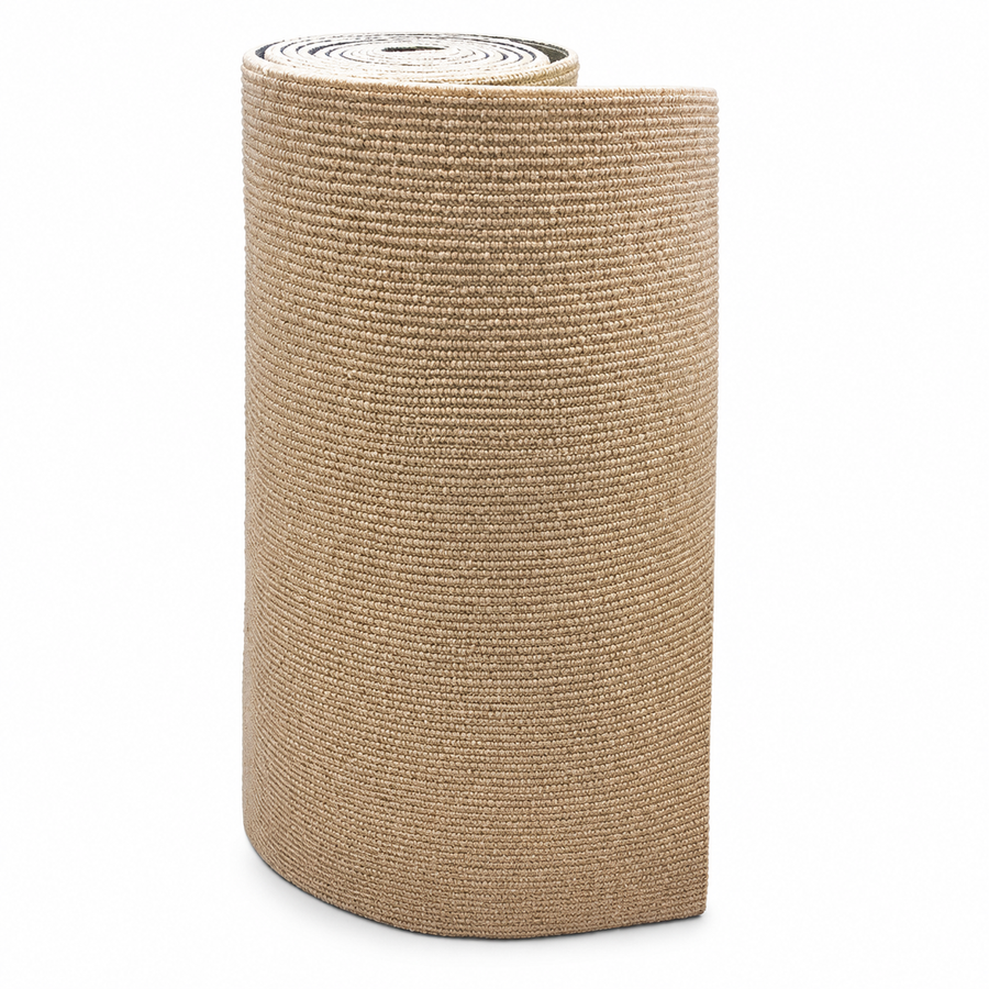 Tapis anti-griffes autocollant en rouleau, aspect tissé beige