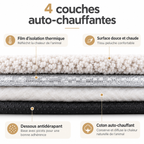 Tapis thermique lavable pour chat et chien