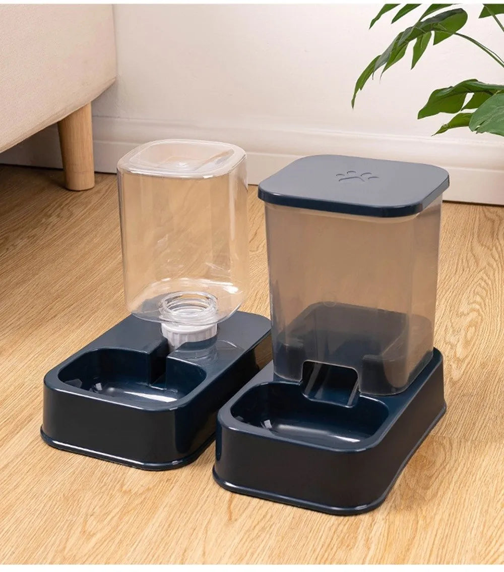 Distributeur Automatique de Nourriture pour Chat & Chien — 1,5L + Fontaine 1,2L
