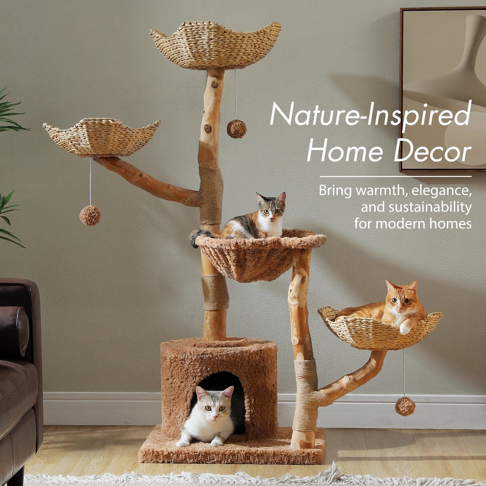 Multi-Level Cat Tree with Scratching Posts & Sleeping Areas