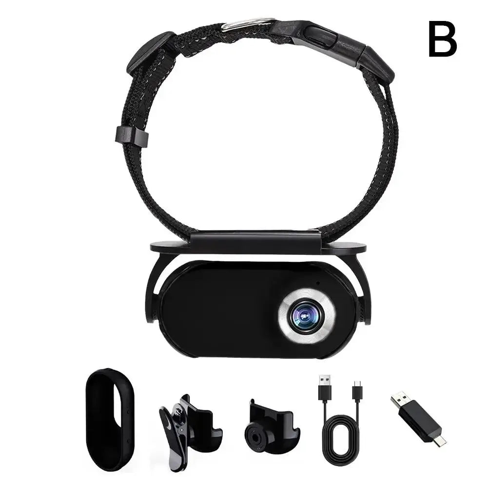 Mini-caméra de collier pour chat et chien – grand angle 120°