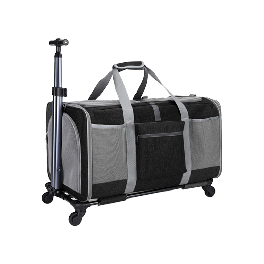 Sac de Transport Chariot XL pour Chat et Chien – Pliable, Roulettes Amovibles