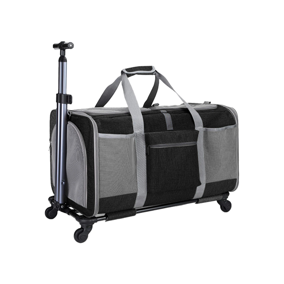 Sac de Transport Chariot XL pour Chat et Chien – Pliable, Roulettes Amovibles