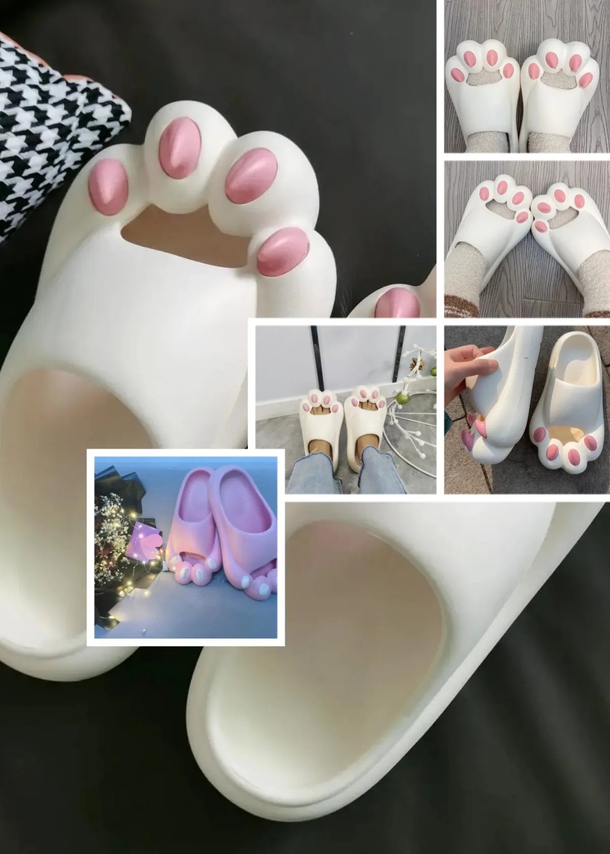 Cat Paw Slippers – Women's Lightweight EVA Summer Sandals