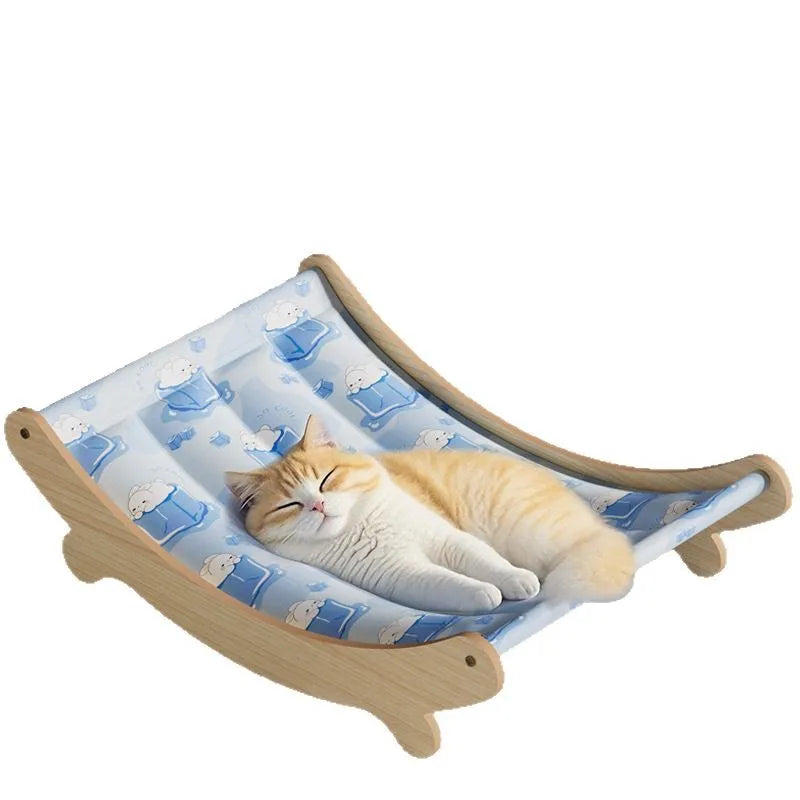 Tapis Rafraîchissant & Hamac pour Chat — Confort Été