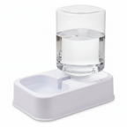 Fontaine pour animaux blanche avec réservoir transparent