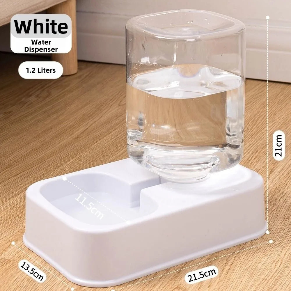 Distributeur Automatique de Nourriture pour Chat & Chien — 1,5L + Fontaine 1,2L