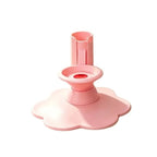 Fontaine à eau pour chat rose, base en forme de patte et embout d’abreuvoir