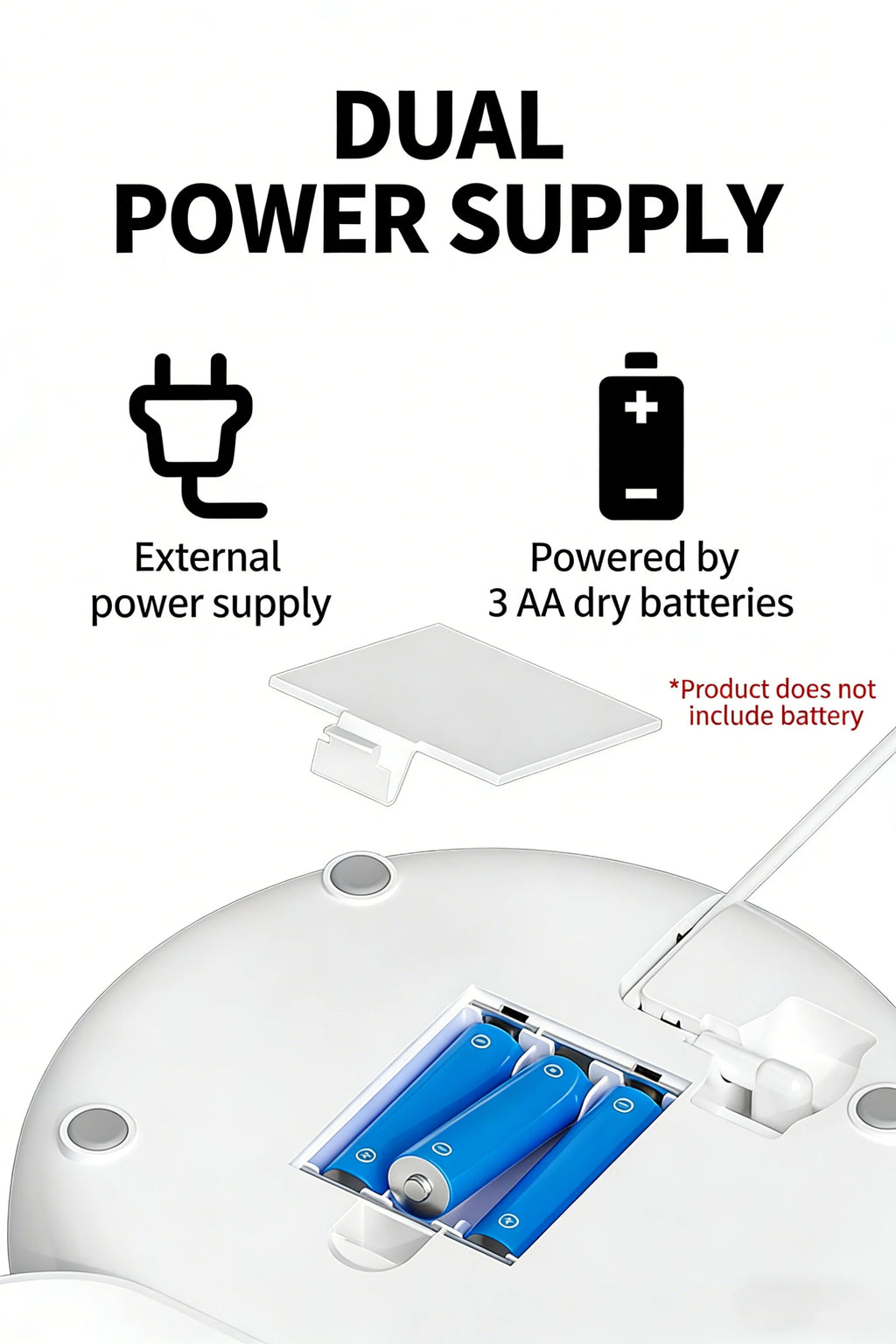 Distributeur automatique de croquettes 4L, alimentation externe et batterie 3 AA