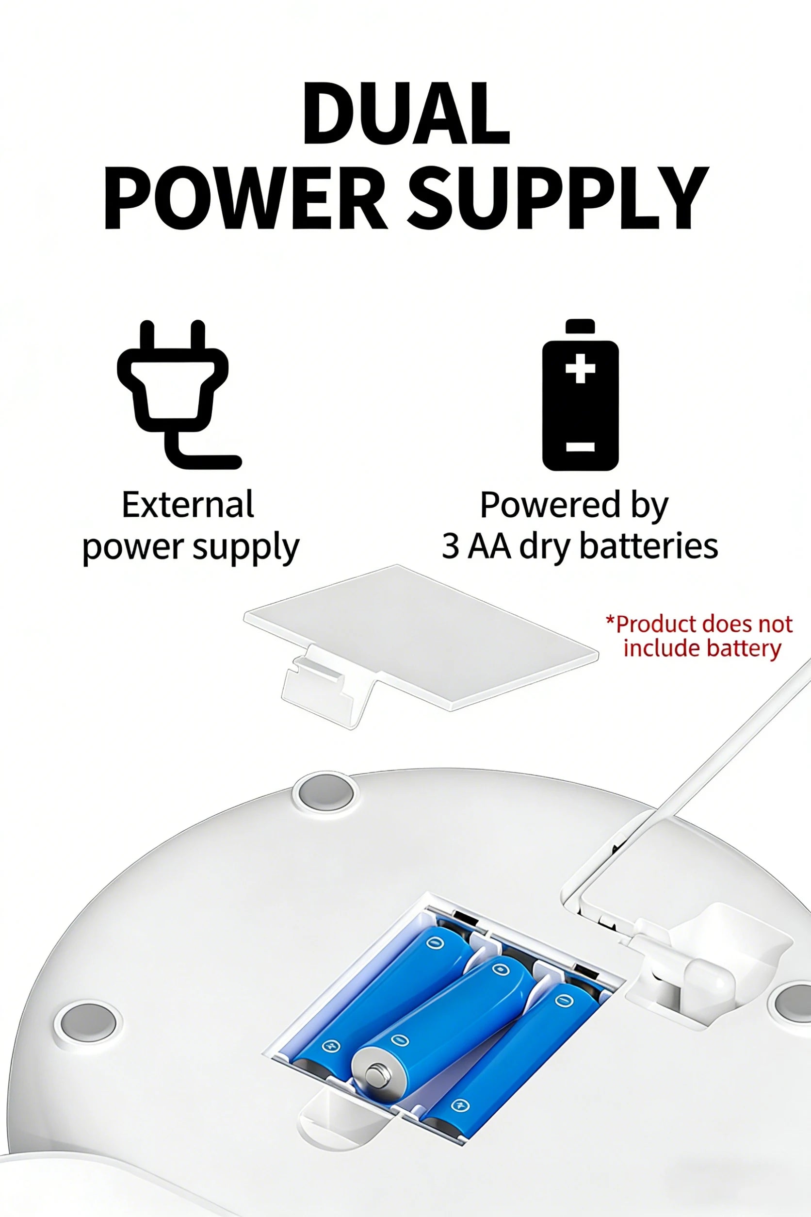 Distributeur automatique de croquettes 4L, alimentation externe et batterie 3 AA
