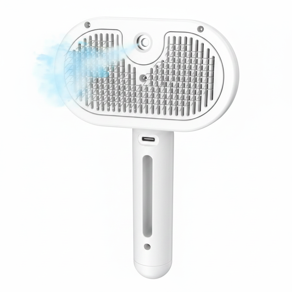 Brosse Vapeur Démêlante 3-en-1 pour Chat & Chien