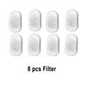 Filtres de rechange pour fontaine à eau pour chat (8 pièces), pastilles grises.