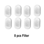 Filtres de rechange pour fontaine à eau pour chat (8 pièces), pastilles grises.