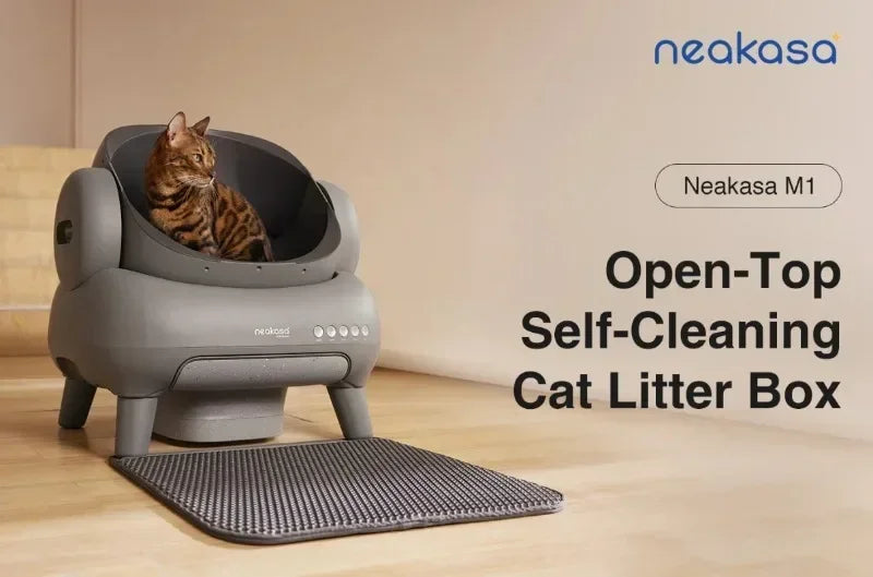 Litière Automatique Autonettoyante Neakasa M1 — Open-Top, Contrôle App, Ultra-Silencieuse