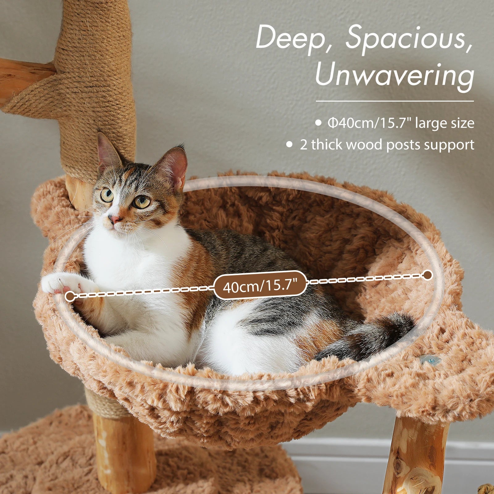 Arbre à Chat Multi-Niveaux avec Griffoirs & Couchages