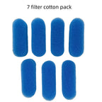 Lot de 7 cartouches de filtre en coton bleu pour fontaine à eau pour chat