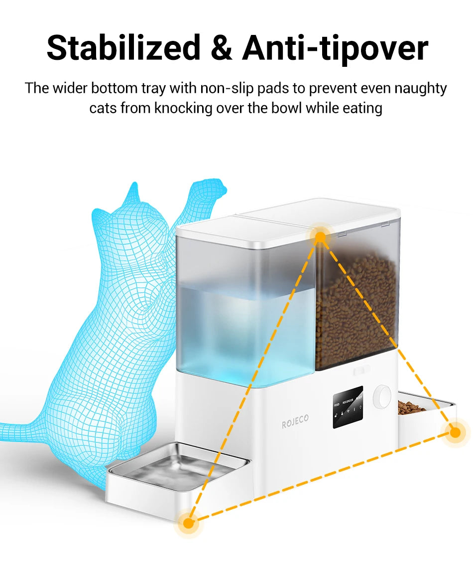 Distributeur automatique 2-en-1 WiFi 8,5 L – Eau et croquettes