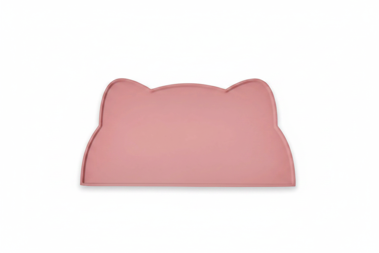 Tapis de repas silicone chat & chien - Bords relevés waterproof