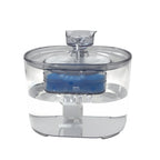 Fontaine à eau filtrante silencieuse USB 2,2 L, cuve transparente et filtre bleu