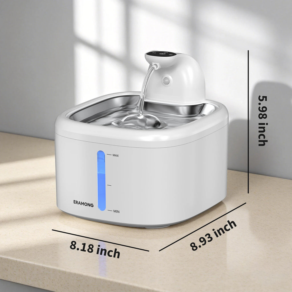 Fontaine à eau sans fil pour chat 3,5 L – Capteur intelligent