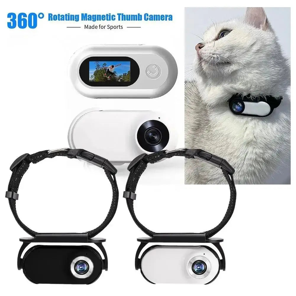 Mini-caméra de collier pour chat et chien – grand angle 120°